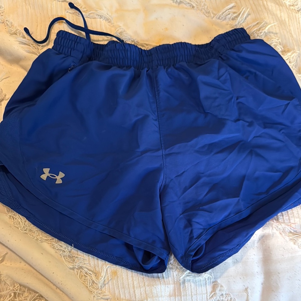 Under Armour Blue Athletic Shorts with Elastic Waistband
